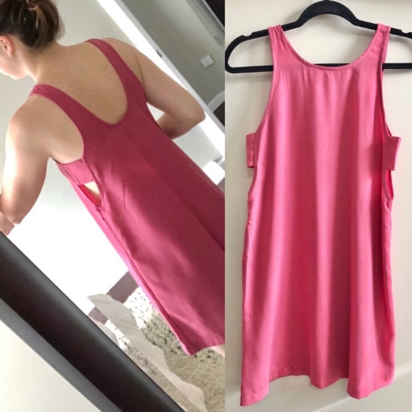 Abercrombie Mauve Mini Cut Out Pink Dress Small - Picture 1 of 7